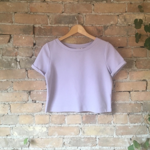 Twik Lavender Crop Top - Picture 2 of 5